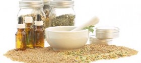 grinding herbs