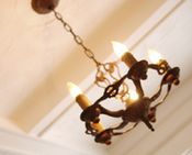 wrought iron chandelier