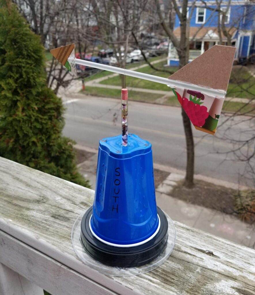 homemade wine vane from Buffalo Museum of Science