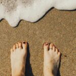 feet in sand