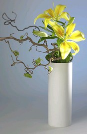 day lily in vase