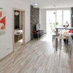 airy home with tulip painting